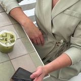 Tailored Double Breasted Blazer - Pistachio