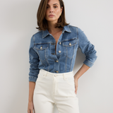 Denim Jacket - Mid Blue Wash