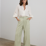 Gathered Sleeve Shirt - Off White