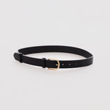 Classic Vegan Leather Belt - Black