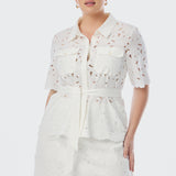 Broderie Anglaise Shirt - White