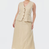 Tapered Vest - Wheat