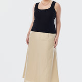 Square Neck Tank - Black