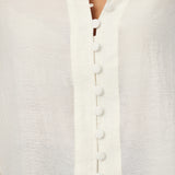 Gathered Sleeve Shirt - Off White