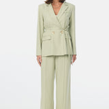 Tailored Double Breasted Blazer - Pistachio