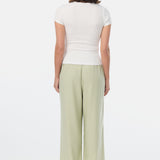 Gathered Short Sleeve Top - White