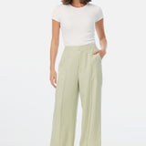 Tailored Pintuck Pants - Pistachio