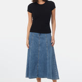 Gathered Short Sleeve Top - Black