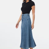 Denim Skirt - Mid Blue Wash