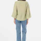 Gathered Sleeve Shirt - Sage