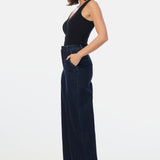 V-Neck Knit Tank - Black