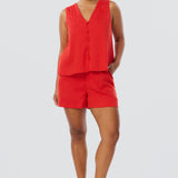 Tailored Shorts - Crimson (Pre Order)