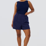 Cuffed Shorts - Indigo Blue (Pre Order)
