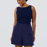 Cuffed Shorts - Indigo Blue (Pre Order)
