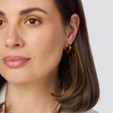 Square Hoop Earrings - Gold