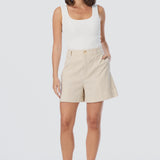 Adjustable Waist Shorts - Oatmeal