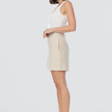Adjustable Waist Shorts - Oatmeal