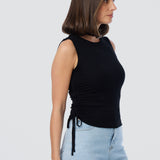 Drawstring Top - Black