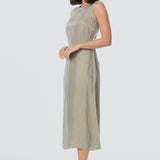 Sleeveless Slip Dress - Dusty Olive