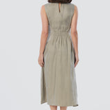 Sleeveless Slip Dress - Dusty Olive
