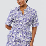 Short Sleeve Shirt - Blue Mosaic (Pre Order)