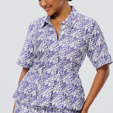 Short Sleeve Shirt - Blue Mosaic (Pre Order)