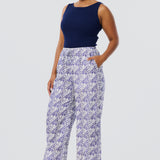 Elastic Waist Pants - Blue Mosaic (Pre Order)