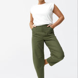 Pocket Barrel Pants - Khaki