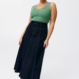 Denim Skirt - Indigo