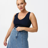 Denim Skirt - Mid Blue Wash