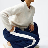 Side Stripe Pant - Navy