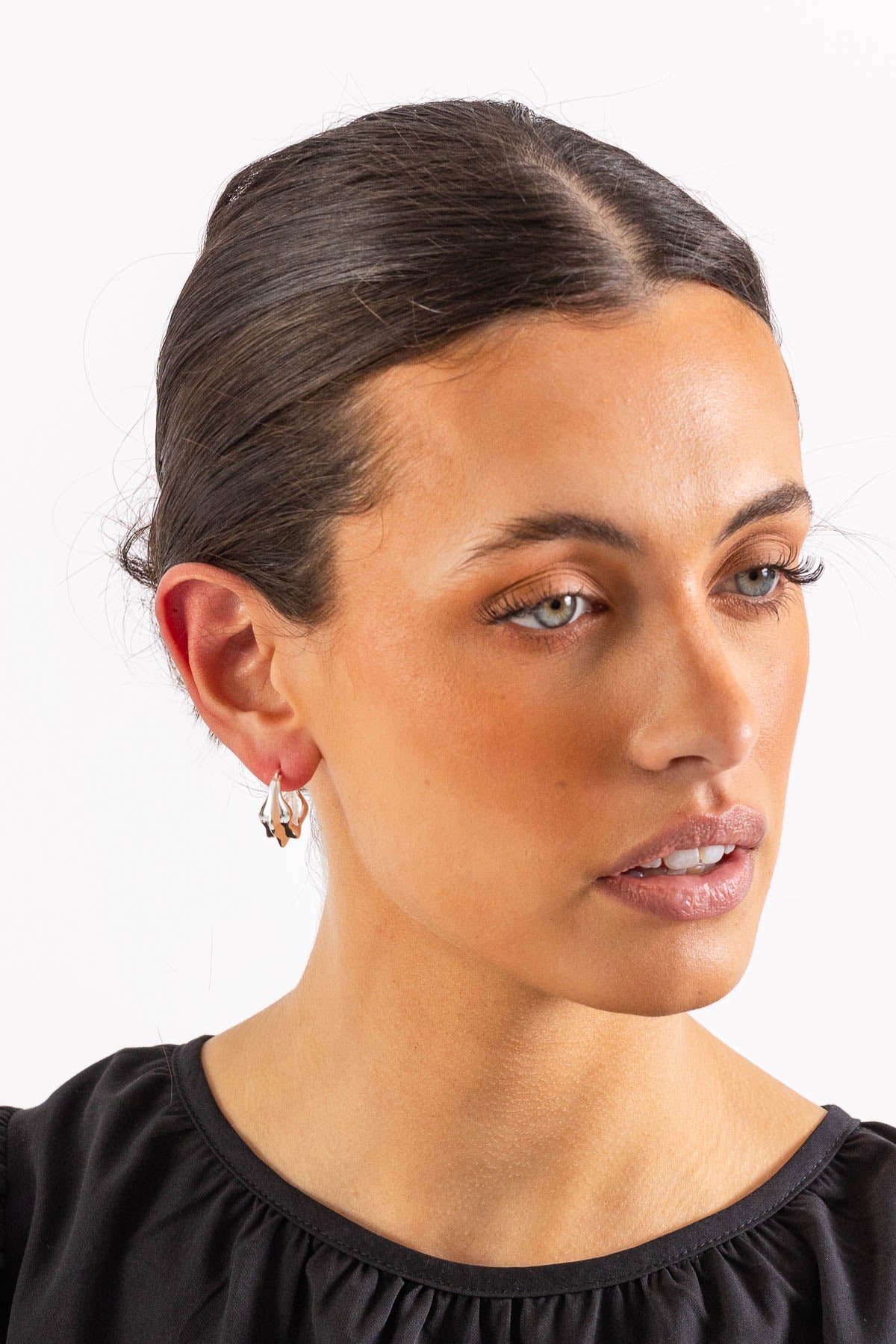 Organic Small Hoop Earring