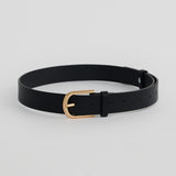 Core Classic Vegan Leather Belt - Black