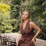 Adjustable Waist Vest - Walnut/White Spot (Pre Order)