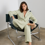 Tailored Double Breasted Blazer - Pistachio