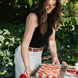 Denim Patch Pocket Shorts - White