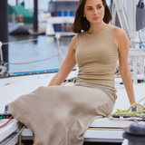 Drawstring Top - Dusty Olive