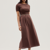 Slip Midi Skirt - Espresso