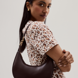 Crescent Shoulder Bag - Chocolate