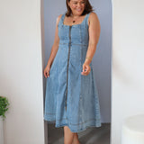 Denim Midi Dress - Blue Denim