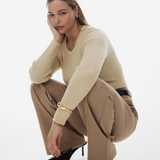 Pleat Front Pants - Camel