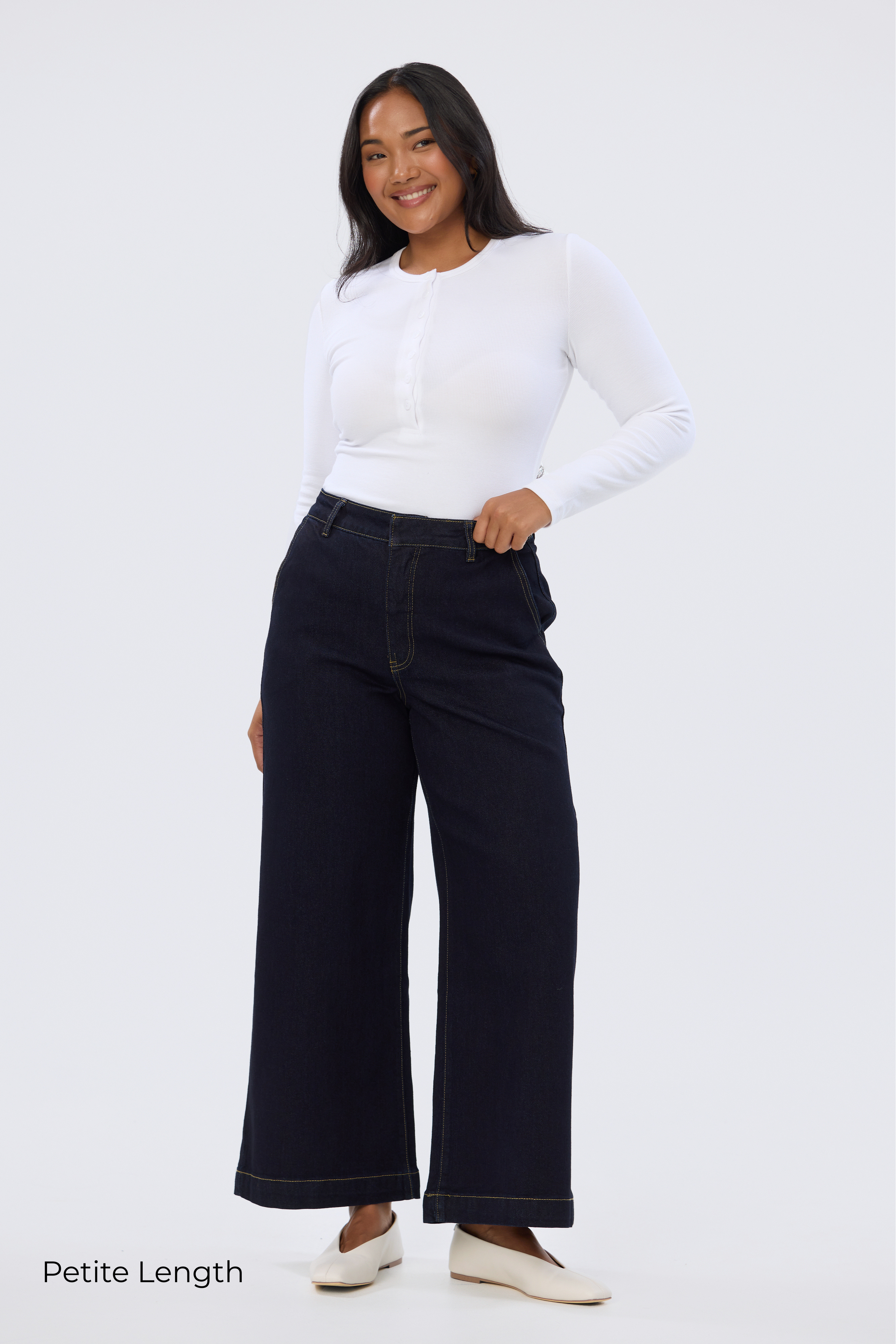 Signature Wide Leg Jeans - Indigo