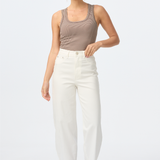 Signature Barrel Leg Jeans - White