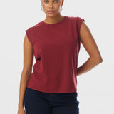 Cap Sleeve Jersey Tank - Mulberry