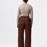Side Stripe Pant - Chocolate