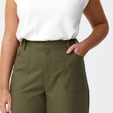 Pocket Barrel Pants - Khaki