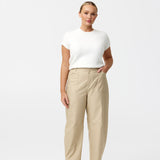 Cap Sleeve Knit Top - White