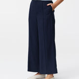 Tailored Pintuck Pants - Navy