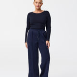 Side Stripe Pant - Navy