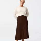 Rib Knit Skirt - Cappuccino